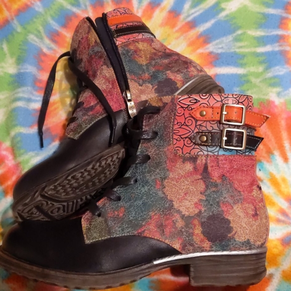 boho combat boots